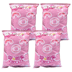 乖乖 玉米脆果 彎的脆果 草莓煉乳, 75g, 4包