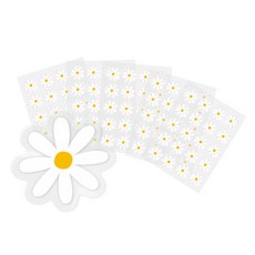 리드홈 방수 투명 데이지 꽃잎 다꾸 스티커 20p, 5매 5매