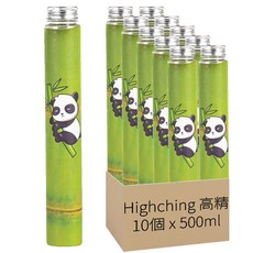 Highching 高精 竹子瓶, 500ml, 10個, 1個裝