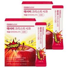 푸드올로지 초모 애사비 크리스피 사과맛, 40g, 2개