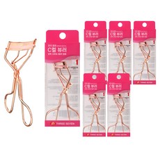 Ruibon 高捲翹C型睫毛夾 + 矽膠墊片組, 玫瑰金, 6套