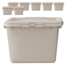 LIVING SOOP Ondo 收納箱, 8個, 陶土灰