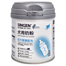 SINGEN 信元發育寶 CP6犬用奶粉, 維生素A、維生素B1、維生素B2、維生素、鋅、鐵、銅、錳、必需胺基酸、脂肪酸, 200g, 1罐