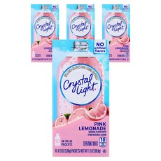 Crystal Light 粉紅檸檬飲沖泡包, 3.68g, 10條, 4盒