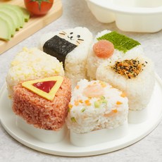 코멧 홈 손잡이 삼각 김밥 주먹밥 만들기 틀 6구, 1개