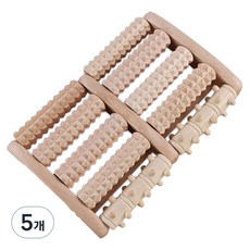 OCORO 滾輪腳底按摩指壓板, 木質, 5個