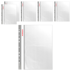 DaTaBanK 三田文具 11孔輕便軟質資料簿 A4 30頁 FX-11-30-49, 灰色, 6本