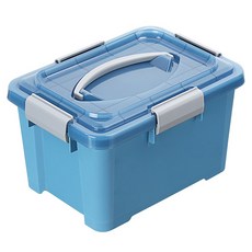 KEYWAY 聯府 Best 手提收納箱 附輪 10L, 藍色, 1個