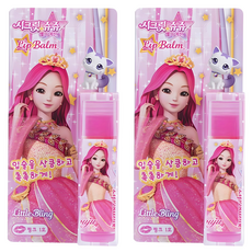 리틀블링 시크릿쥬쥬 별의여신 어린이 틴티드 립밤 5.5g, 핑크, 2개