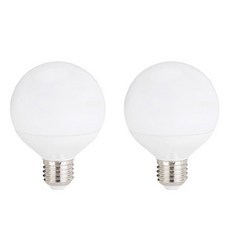 LED球型燈泡 燈泡 8W, 晝光色, 2個