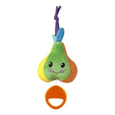 CHICCO 繽紛彩梨音樂拉鈴 柔軟布面材質 0個月以上適用, 多色, 1個