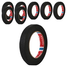 iQIHAN Dada 彩色紙膠帶 黑色 20 mm x 20 m, 8個