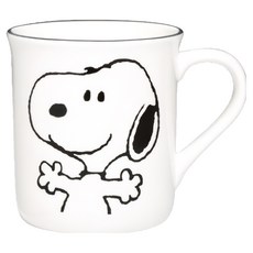Corelle Brands 康寧餐具 Snapware SNOOPY馬克杯 385ml, 1個, 復刻黑白