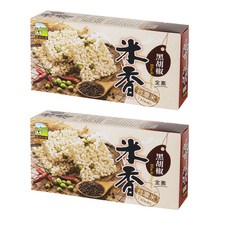 食材工坊 甲賀之家 黑胡椒米香 台灣米 全素, 105g, 2盒