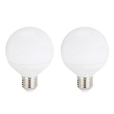 內建轉換器LED球泡燈 短版 8W, 燈泡色, 2個