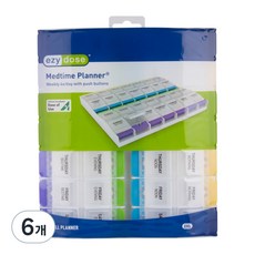 ezydose 藥盒 7日+4次 藥盒 按鈕型, 6個