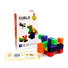 CUBLO Magic Cube 磁力積木 25mm 28片 + 應用卡, 混合顏色