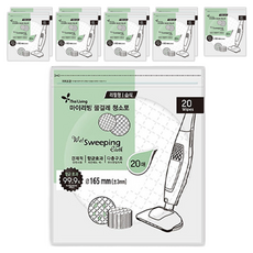 Mai Living 濕抹布拖把 一次性濕式圓形清潔布 20張, 10個