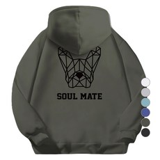 ILLUSO 男女通用柔軟特級雙面棉Soulmate連帽T恤