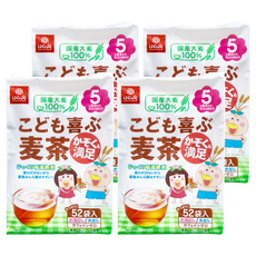 Hakubaku 麥茶包, 日本國產大麥100%, 清香甘醇, 冷熱皆宜, 即沖即飲, 8g, 52包, 4袋