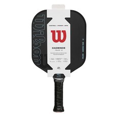 Wilson CADENCE TOUR 12MM PICKLEBALL PADDLE 2, 黑色, 1個, WR160111U2