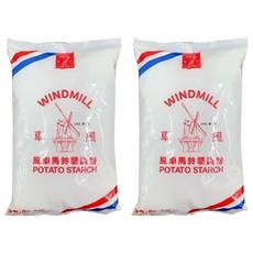 風車牌 馬鈴薯澱粉(太白粉) 600g/包, 2包