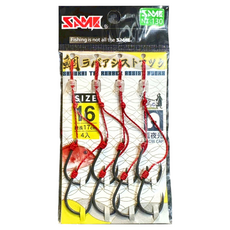 SAME 莎美 武士鯛游動丸專用綁鉤組, 總長17cm, 4入, 1組