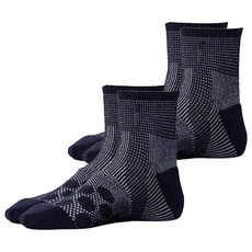 non-no 儂儂 石墨烯1/2厚底運動襪 遠紅外線功能 消臭抑菌 台灣製, 24~28cm, 藍色, 2雙