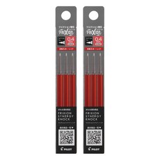 PILOT 百樂 FRIXION 新極灰摩擦筆替芯 0.4mm LFRF-143-R, 紅色, 6支