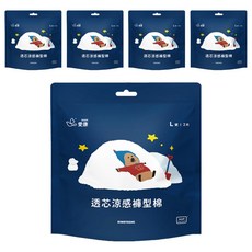 icon 愛康 透芯涼感褲型棉 DINOTAENG特別款, L(85~105cm), 2片, 5包