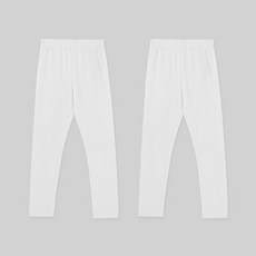 Lolly Tree 童款基本棉質九分內搭褲 2件組