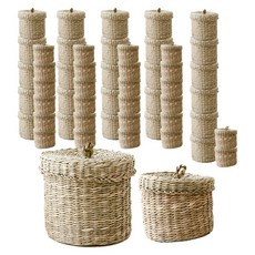 마켓비 BELY 수제수납함 2종 x 27p세트 BM25033, 내추럴, 1세트