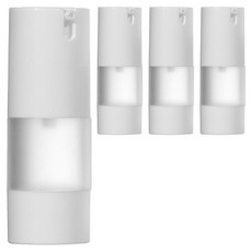 半透明塗層真空精華液瓶 15ml, 半透明, 4個