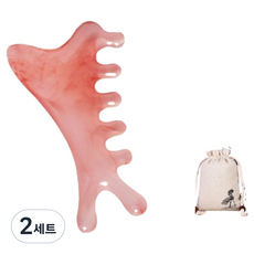 Sun & Dream 涼感刮痧按摩器 + 收納袋組合, 2套, 櫻花(刮痧板)