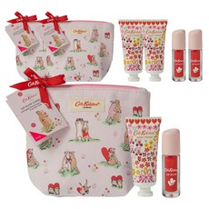 Cath Kidston 珊瑚唇彩 2.2g + 護手霜 20ml + 袋裝套裝, 3組