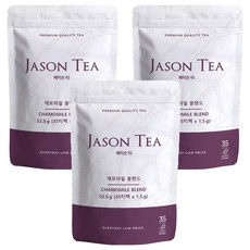 JASON TEA 洋甘菊茶三角茶包, 1.5g, 35包, 3袋