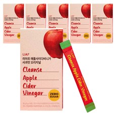 Liaf 蘋果醋 蘋果口味 原味 10入, 6個, 50g