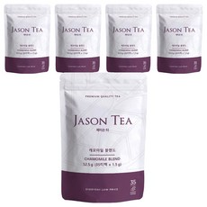 JASON TEA 洋甘菊茶三角茶包, 1.5g, 35包, 5袋