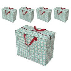 Rex LONDON 環保收納袋 58 x 29 x 47.5cm 200g, 復古小紅花, 5個