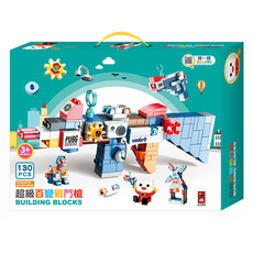 FEELO 費樂 超級百變戰鬥槍 積木 Set 130PCS 大顆粒積木 適用年齡: 3歲以上 ABS材質, 1盒