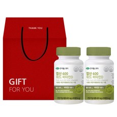 Hanmi 韓美 Healthcare 葉酸 600 含維生素 D 禮盒 6 個月, 2罐