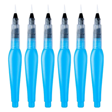 Make Mine 固體水彩顏料 水筆 藍色桶 3件組, 長度 152mm, 2套