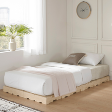 ALTTEURI 高度可調節床墊支架 單人/雙人床適用 4入, 米色