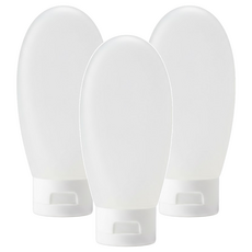 minono 米諾諾 透明霧面旅行分裝瓶 60ml 3個, 透明霧面, 1組