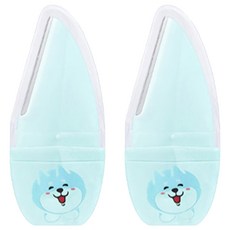 미니맥시 미세 눈썹정리 칼, 블루, 2개