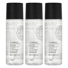 fmgt 워터 프루프 립앤아이 메이크업 리무버, 110ml, 3개