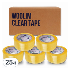 우림 OPP 박스테이프 투명 폭 48mm x 길이 100m CLK5, 25개