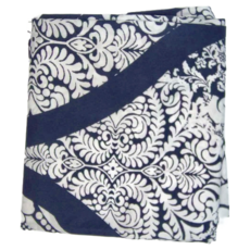 小銅板 半透光窗簾 2片, 青花瓷