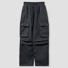 남성용 올에이 오버 포켓 핀턱 파라슈트 코튼팬츠