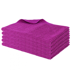 Clean Trouble Shooter 多用途超細纖維經編棋盤格抹布 40 x 60cm, 粉紅色, 5個